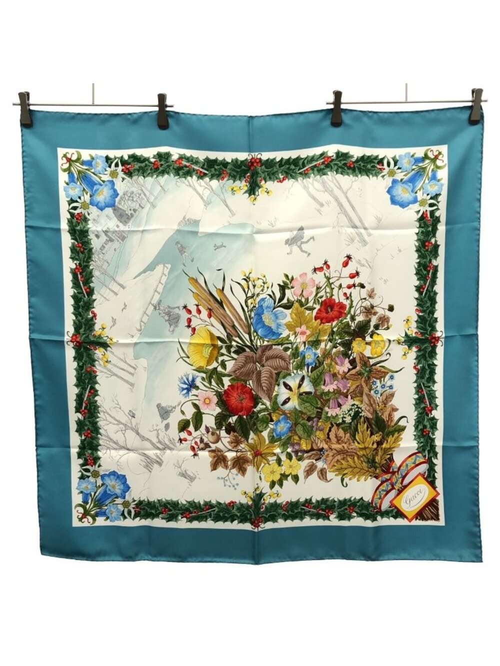 Gucci Flower Scarf